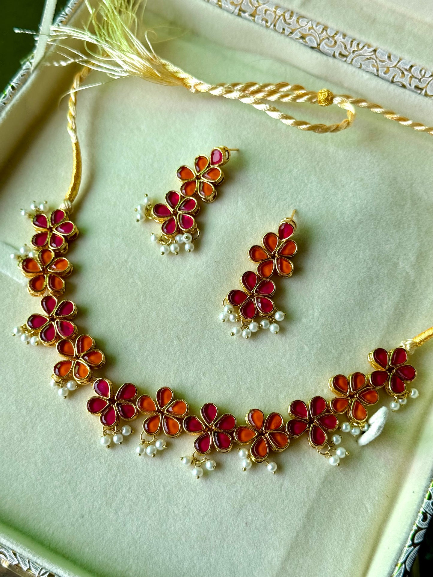 ~KANWAL IN PINK AND ORANGE~