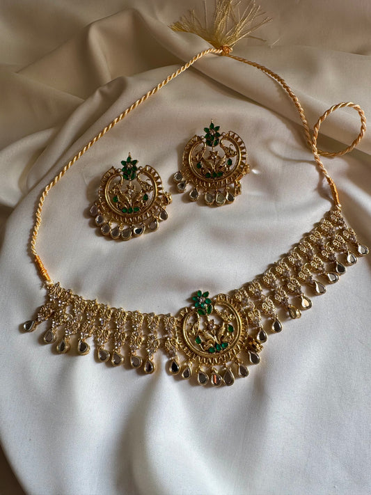 ~ZARNOOR KUNDAN NECKLACE SET~