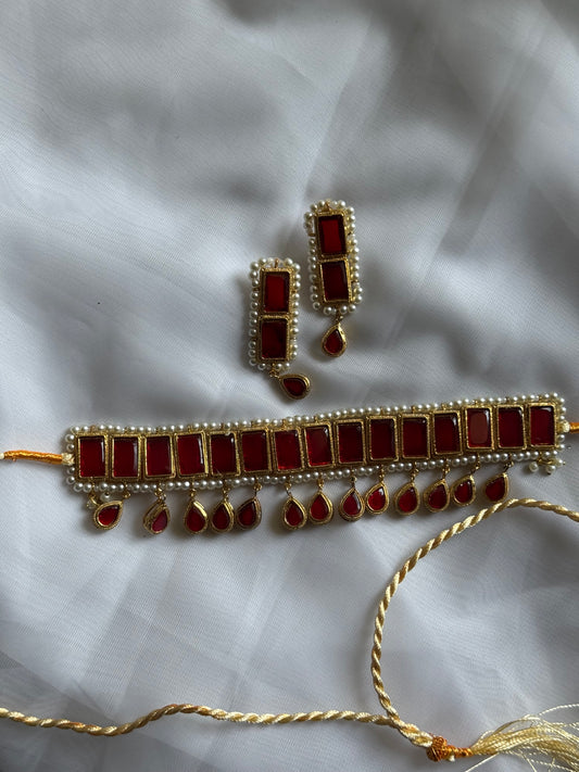 ~TAJDAR KUNDAN CHOKER SET~