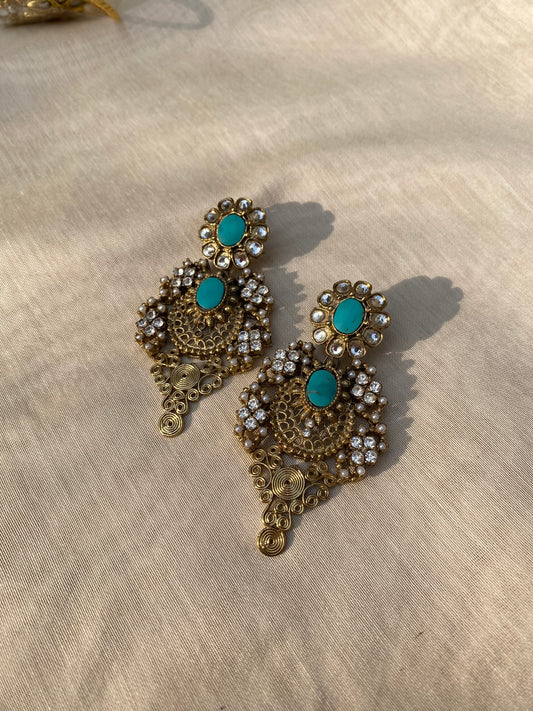 ~MORPANKH KUNDAN EARRINGS~
