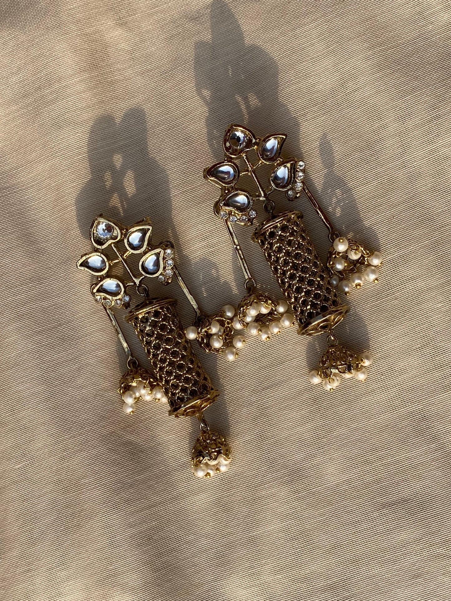 ~MAH E NOOR KUNDAN EARRINGS~