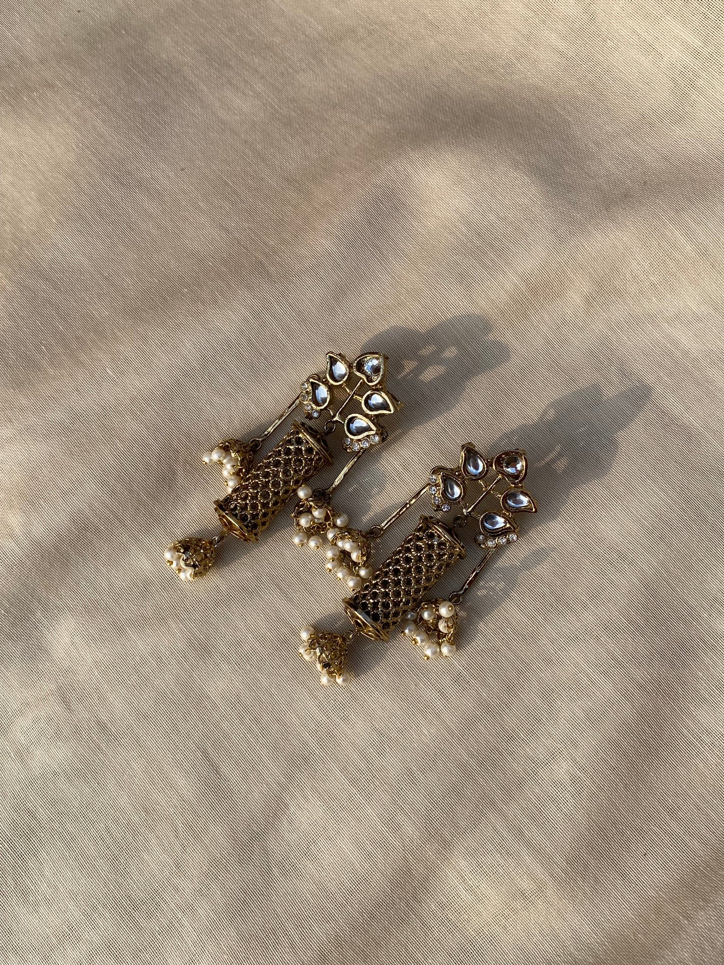 ~MAH E NOOR KUNDAN EARRINGS~