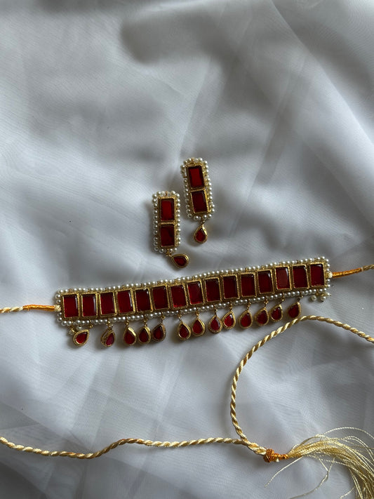 ~TAJDAR KUNDAN CHOKER SET~
