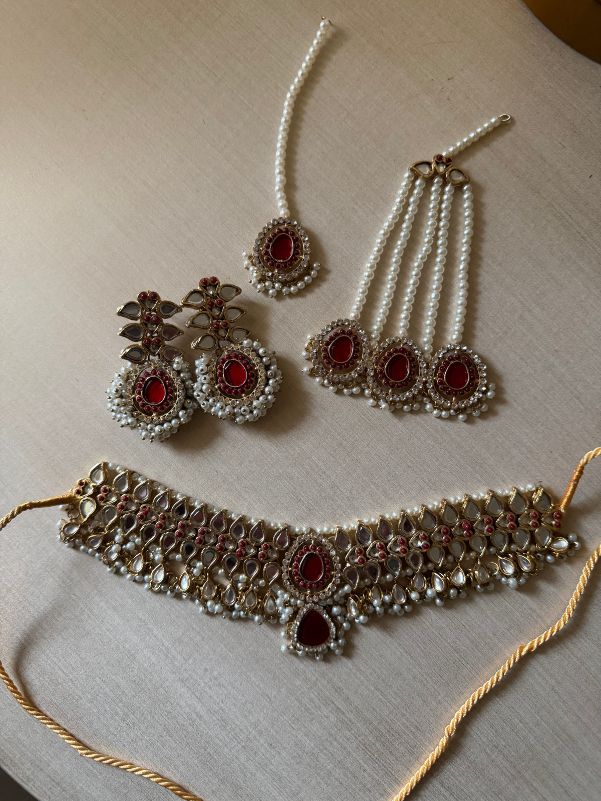 ~ZAREEN KUNDAN NECKLACE SET~