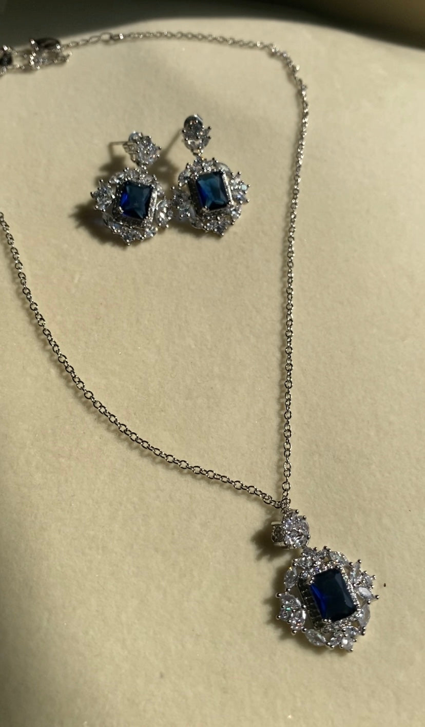 ~SAPPHIRE NECKLACE SET~